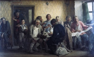Il tè in una taverna, 1874 da Unknown